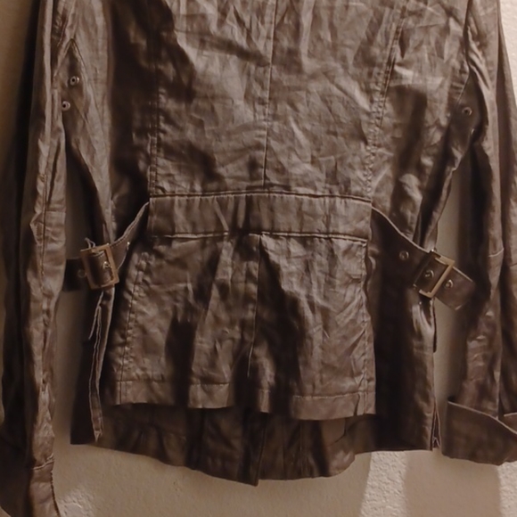 NWOT Armani collezioni taupe jacket sz 40 - Picture 7 of 8
